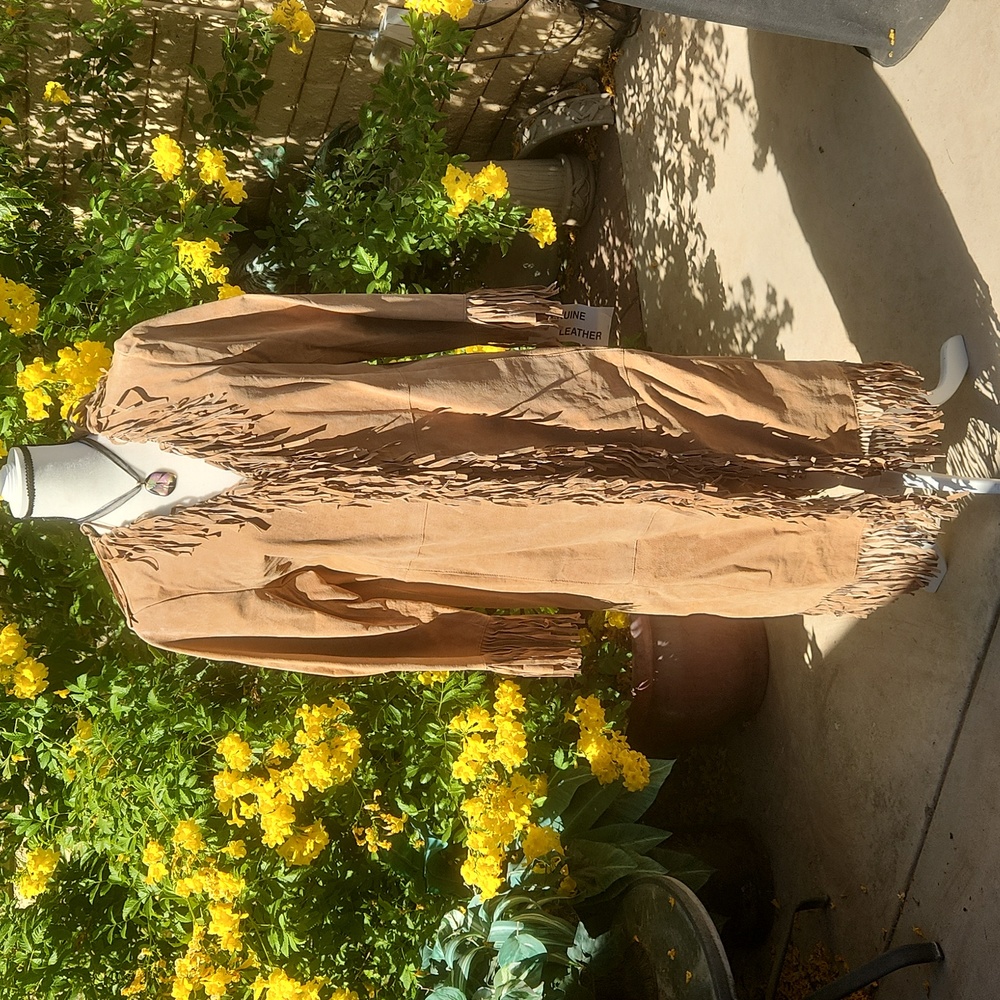 Via Accenti Leather Duster